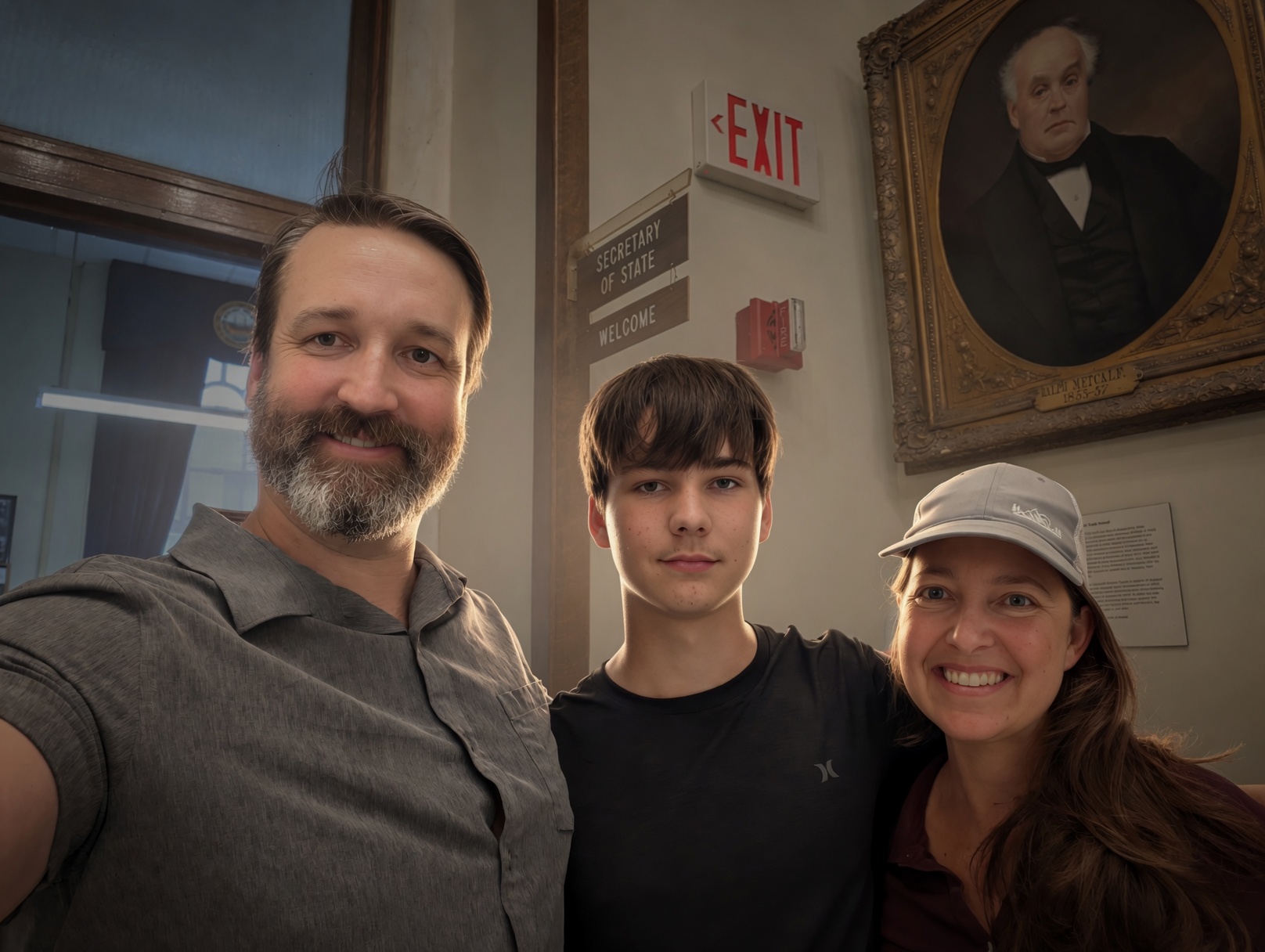 Patrick Binder with his family